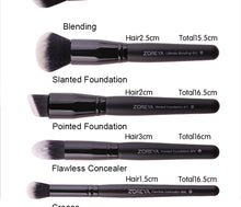 Load image into Gallery viewer, Professional 15pcs Black Makeup Brushes
