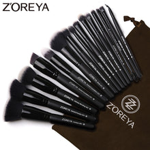 Load image into Gallery viewer, Professional 15pcs Black Makeup Brushes
